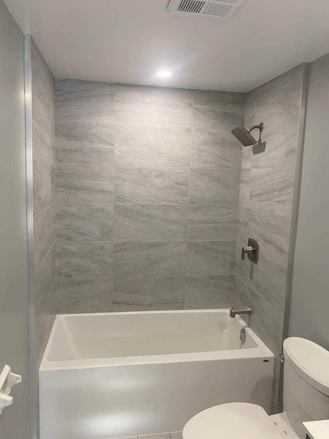 Elegant bathroom remodel with modern amenities