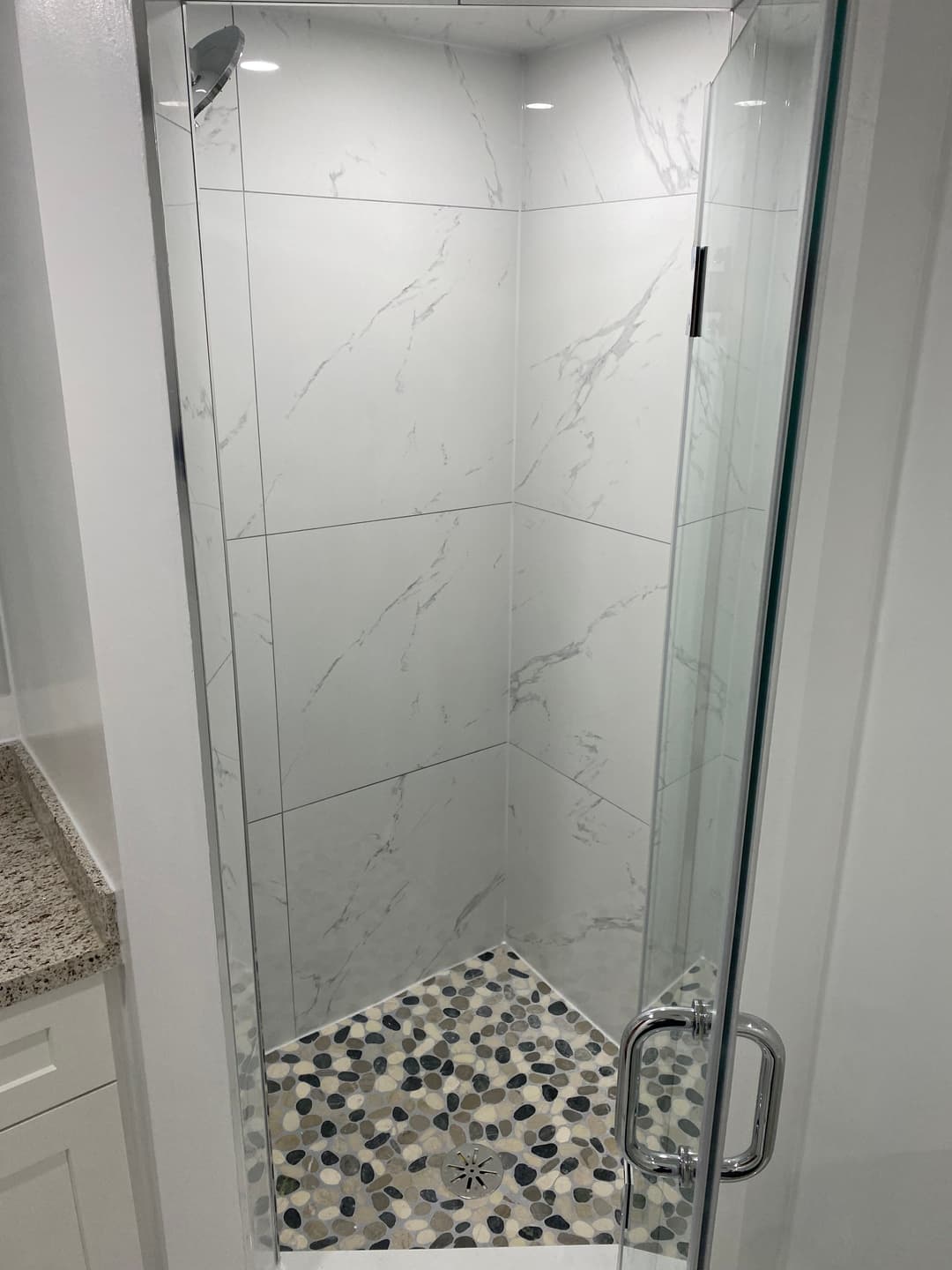 Premium bathroom renovation with modern fixtures