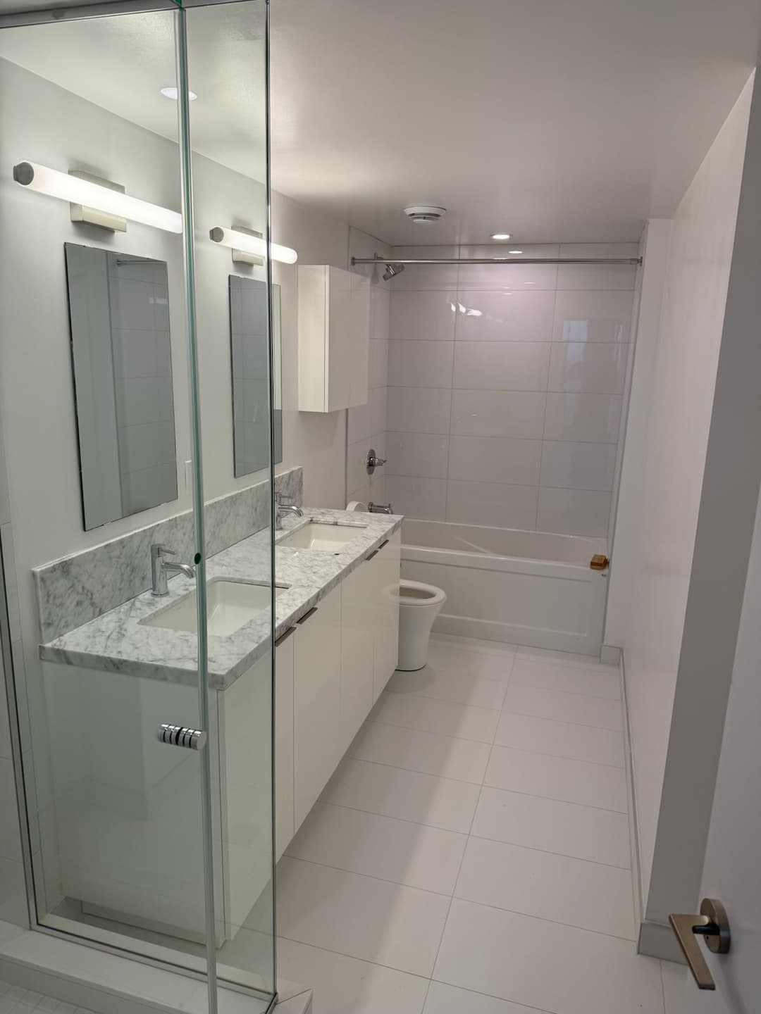 Contemporary bathroom design with premium finishes