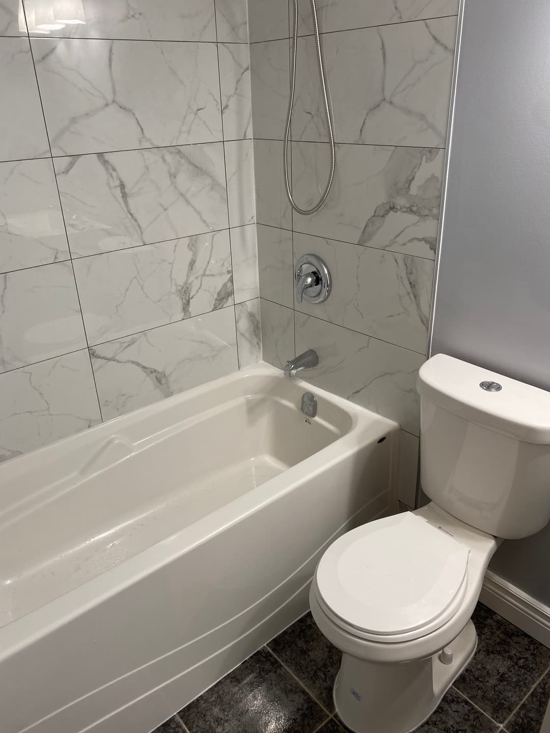 Custom shower enclosure with premium tiling